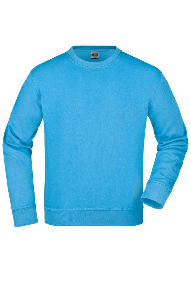 Workwear Sweatshirt Klassisches Rundhals-Sweatshirt blau, Gr. XS-0