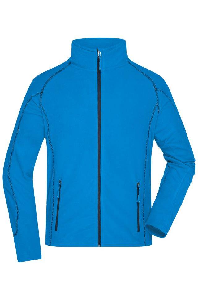 Men's Structure Fleece Jacket Leichte Outdoor-Fleecejacke blau, Gr. M-0