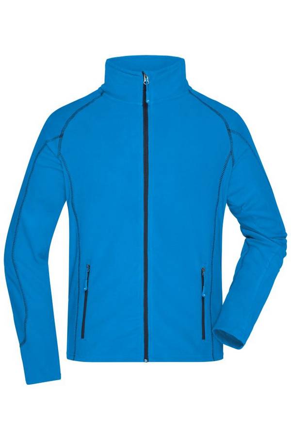 Men's Structure Fleece Jacket Leichte Outdoor-Fleecejacke blau, Gr. XXL