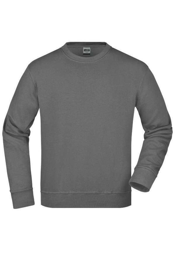 Workwear Sweatshirt Klassisches Rundhals-Sweatshirt grau, Gr. XL