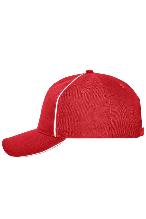 6 Panel Workwear Cap - SOLID - Hochwertige 6 Panel Cap mit reflektierenden Elementen (ohne rot, Gr. one size