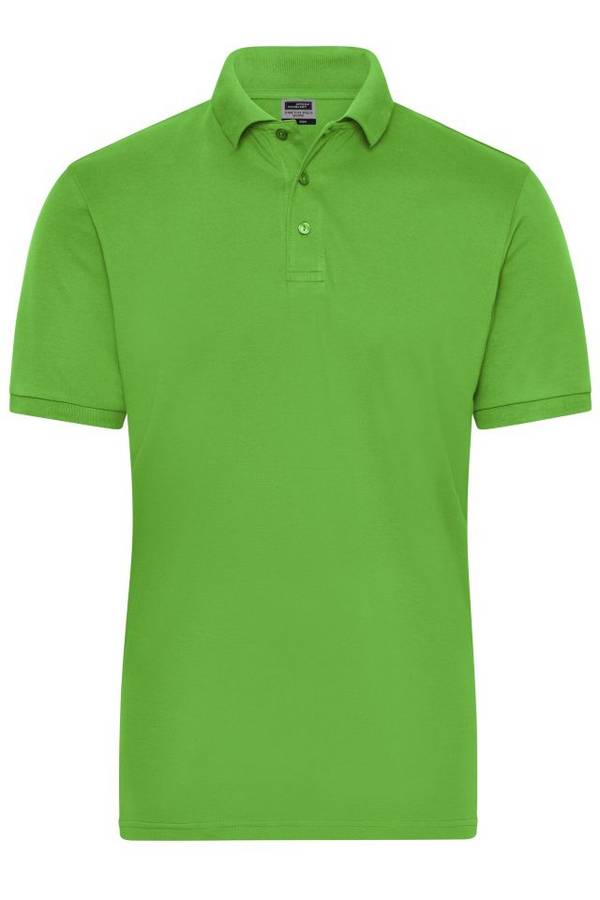 Men's BIO Stretch-Polo Work - SOLID - Polo aus weichem Elastic-Piqué grün, Gr. S