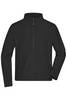 Men's Fleece Jacket Fleecejacke mit Stehkragen im klassischen Design schwarz, Gr. 4XL