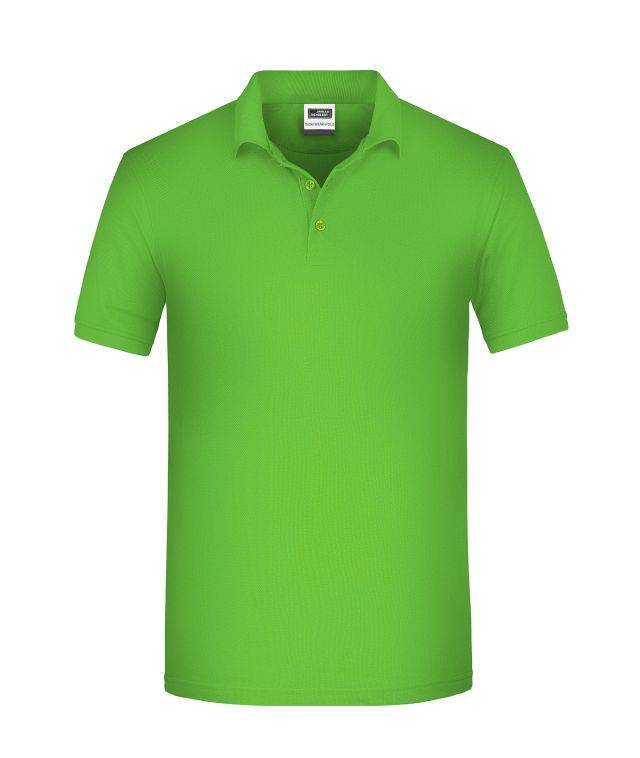 Men's BIO Workwear Polo Pflegeleichtes und strapazierfähiges Polo grün, Gr. 4XL-0