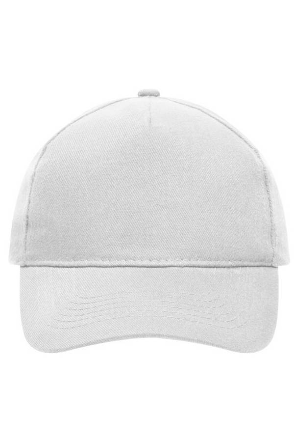 5 Panel Cap Heavy Cotton Klassisches Cap weiß, Gr. one size