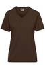 Ladies' BIO Workwear T-Shirt Strapazierfähiges und pflegeleichtes T-Shirt braun, Gr. XL