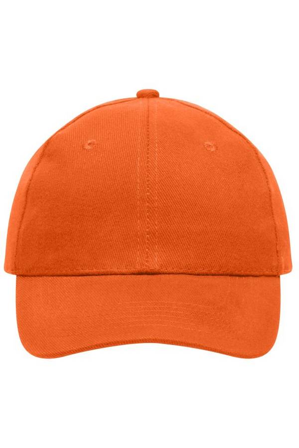 6 Panel Cap Heavy Cotton 6 Panel Cap orange, Gr. one size