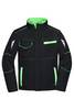 Workwear Softshell Jacket - COLOR - Funktionelle Softshelljacke mit hochwertiger Ausstattung schwarz/grün, Gr. 5XL