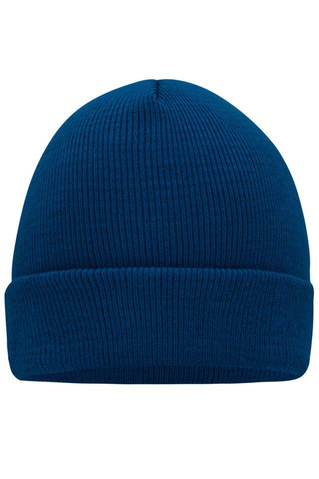 Knitted Cap Klassische Strickmütze in vielen Farben blau, Gr. one size-0