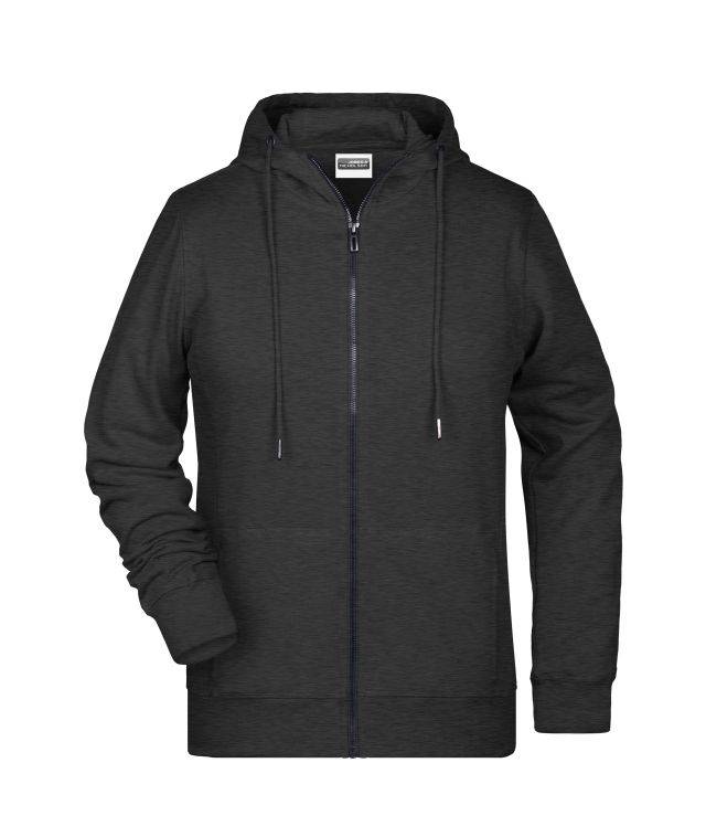Ladies' Zip Hoody Sweatjacke mit Kapuze und Reißverschluss schwarz, Gr. XL-0