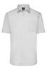 Men's Shirt Shortsleeve Poplin Klassisches Shirt aus pflegeleichtem Mischgewebe grau, Gr. L