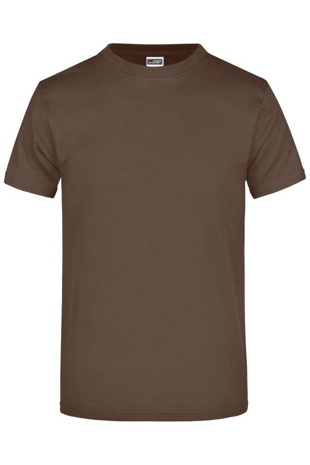 Round-T Heavy (180g/m²) Komfort-T-Shirt aus strapazierfähigem Single Jersey braun, Gr. XXL-0