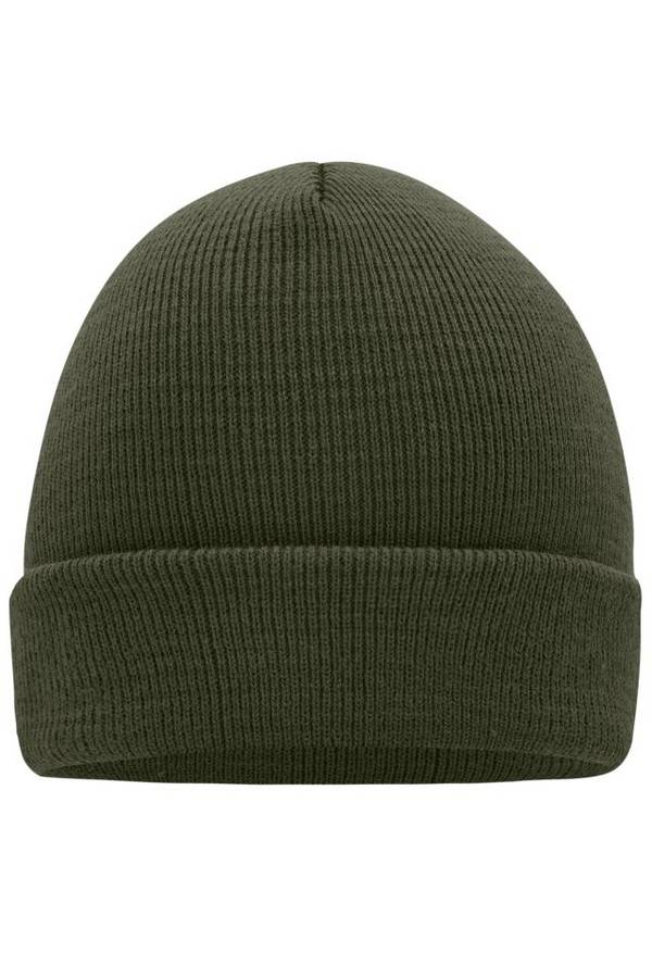 Knitted Cap Klassische Strickmütze in vielen Farben braun/grün/oliv, Gr. one size
