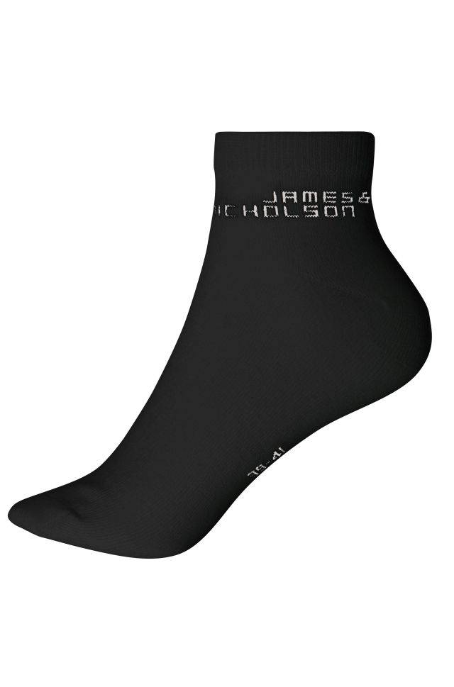 Bio Sneaker Socks Klassische, kurze Socke mit hohem BIO-Baumwollanteil schwarz, Gr. 39-41