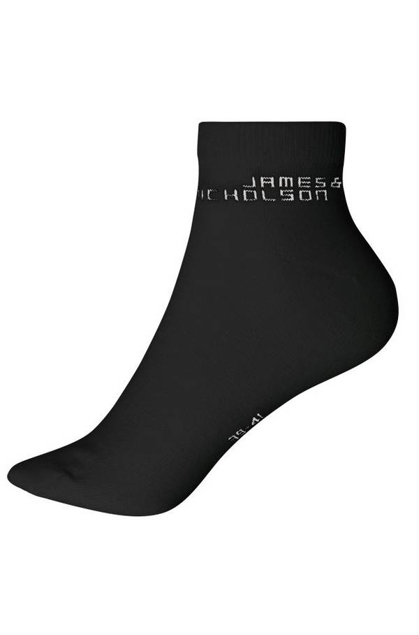 Bio Sneaker Socks Klassische, kurze Socke mit hohem BIO-Baumwollanteil schwarz, Gr. 45-47