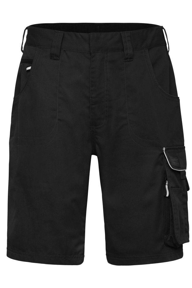 Workwear Bermudas - SOLID - Funktionelle Arbeitsshorts im cleanen Look mit hochwertigen Details schwarz, Gr. 50