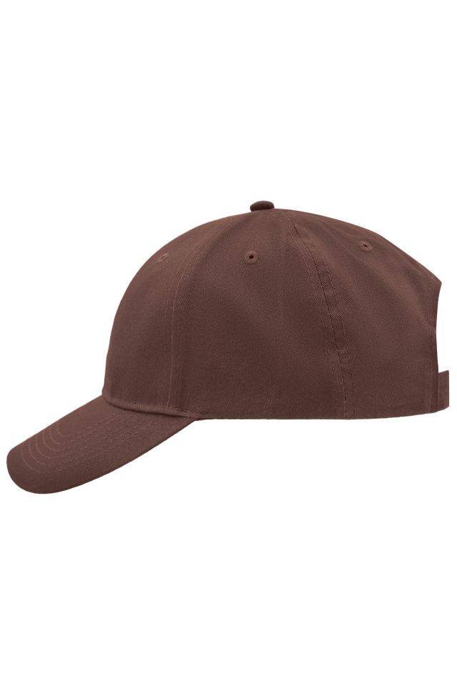 Brushed 6 Panel Cap Klassisches 6 Panel Cap mit gebürsteter Oberfläche braun, Gr. one size-0