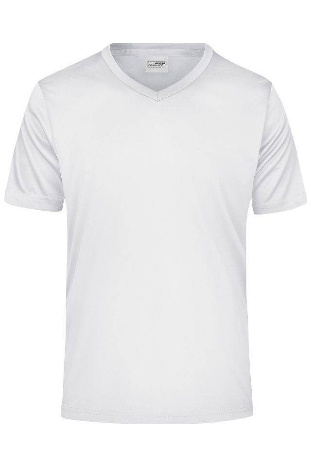 Men's Active-V Funktions T-Shirt für Freizeit und Sport weiß, Gr. L-0