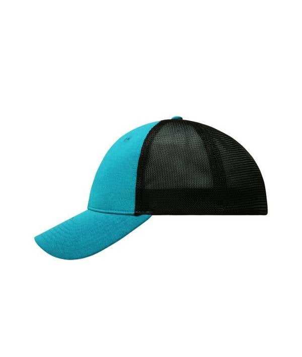 6 Panel Elastic Fit Mesh Cap Trendiges 6 Panel Mesh Cap blau/schwarz, Gr. L/XL
