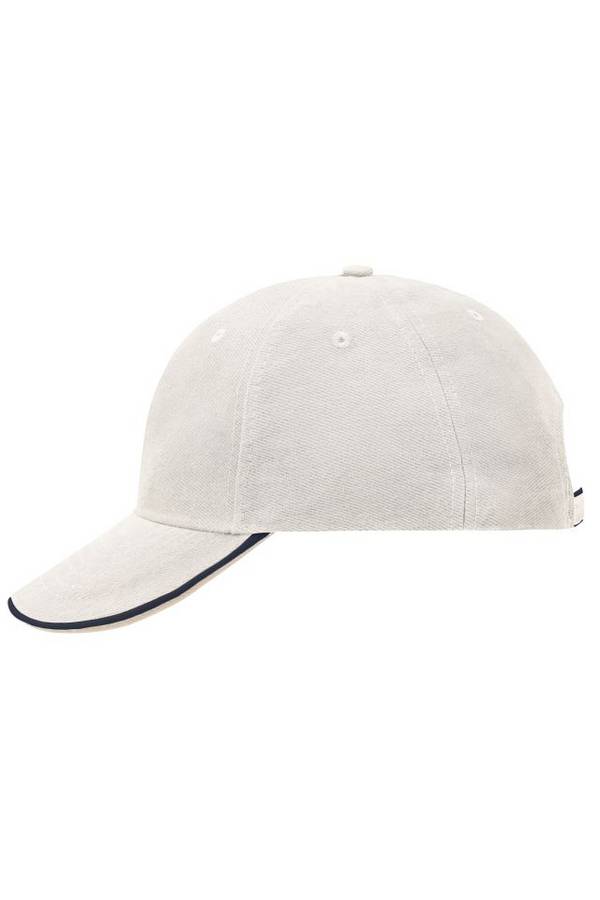 6 Panel Double Sandwich Cap 6 Panel Cap mit doppeltem Sandwich blau/braun, Gr. one size