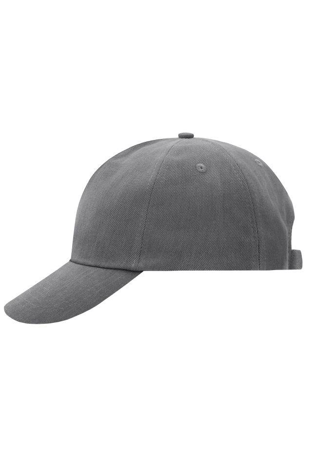 5 Panel Cap Klassisches 5 Panel Cap aus heavy brushed Cotton grau, Gr. one size-0