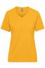 Ladies' BIO Workwear T-Shirt Strapazierfähiges und pflegeleichtes T-Shirt gelb, Gr. 4XL