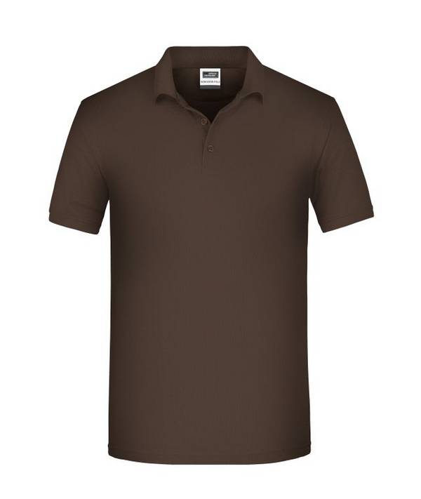 Men's BIO Workwear Polo Pflegeleichtes und strapazierfähiges Polo braun, Gr. XL