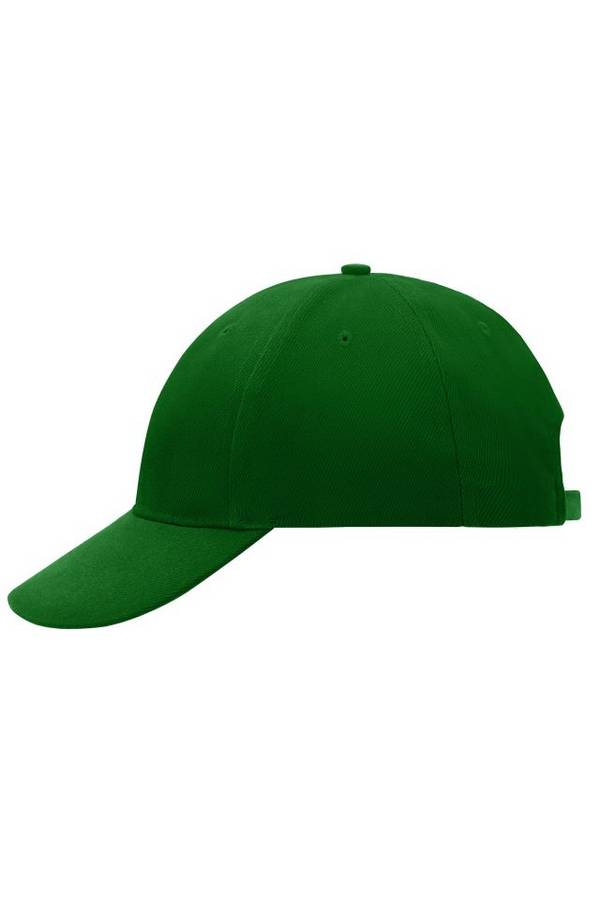 6 Panel Cap Low-Profile Klassisches 6 Panel Cap mit stirnanliegenden Frontpanels grün, Gr. one size