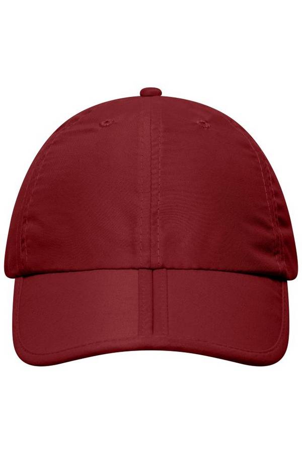 6 Panel Pack-a-Cap Faltbares 6 Panel Cap aus weicher Microfaser rot/weinrot, Gr. one size