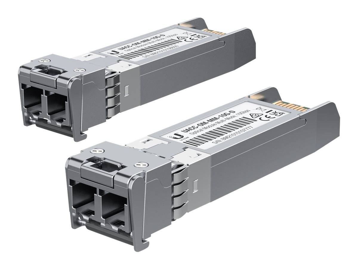 Ubiquiti - SFP (Mini-GBIC)-Transceiver-Modul - 10GbE - LC Multi-Mode - bis zu 300 m (Packung mit 2)-0