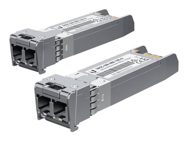 Ubiquiti - SFP (Mini-GBIC)-Transceiver-Modul - 10GbE - LC Multi-Mode - bis zu 300 m (Packung mit 2)