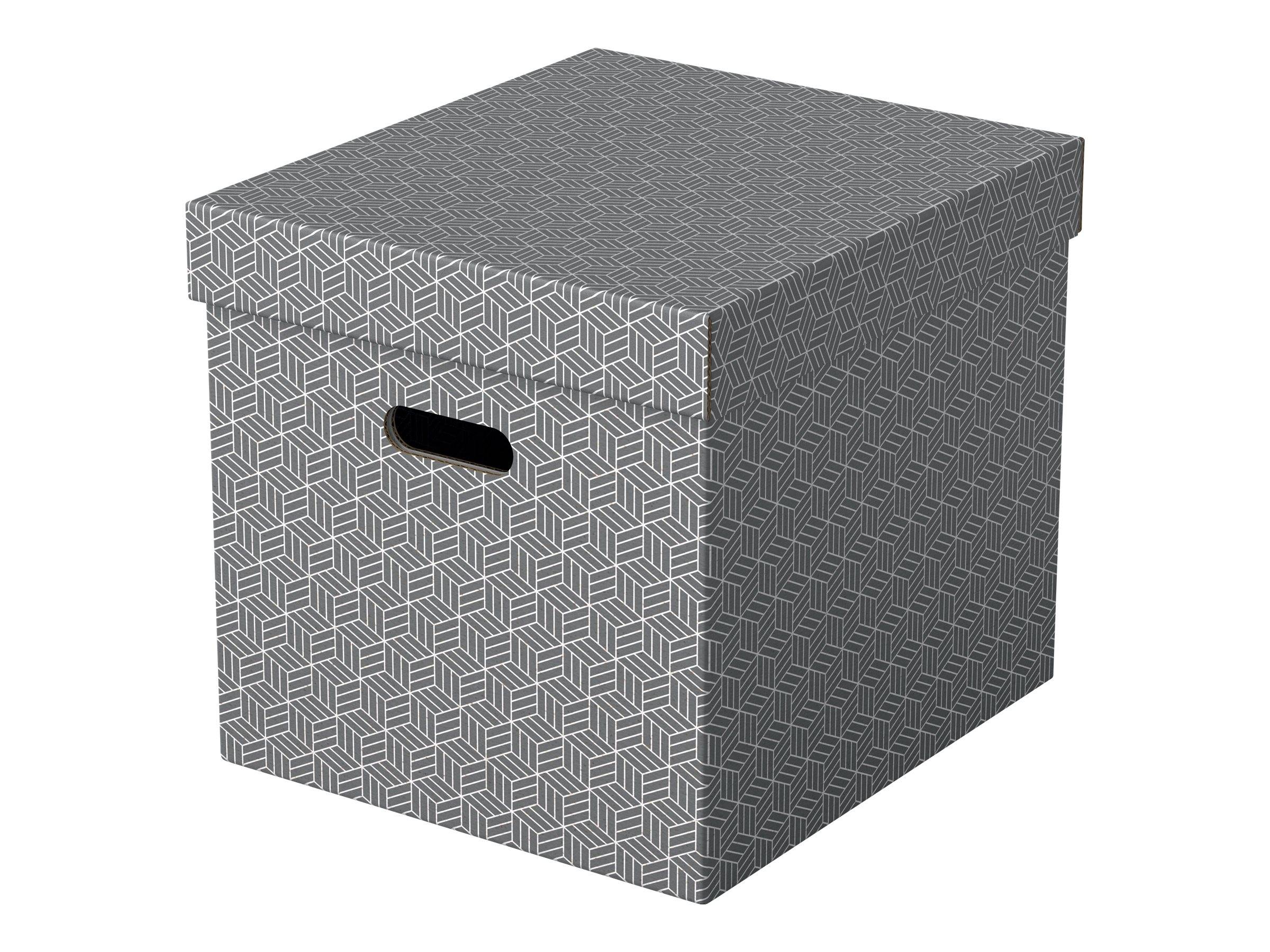 ESSELTE LEITZ - Esselte Home - Aufbewahrungsbox - groß - Grau (Packung mit 3)-0
