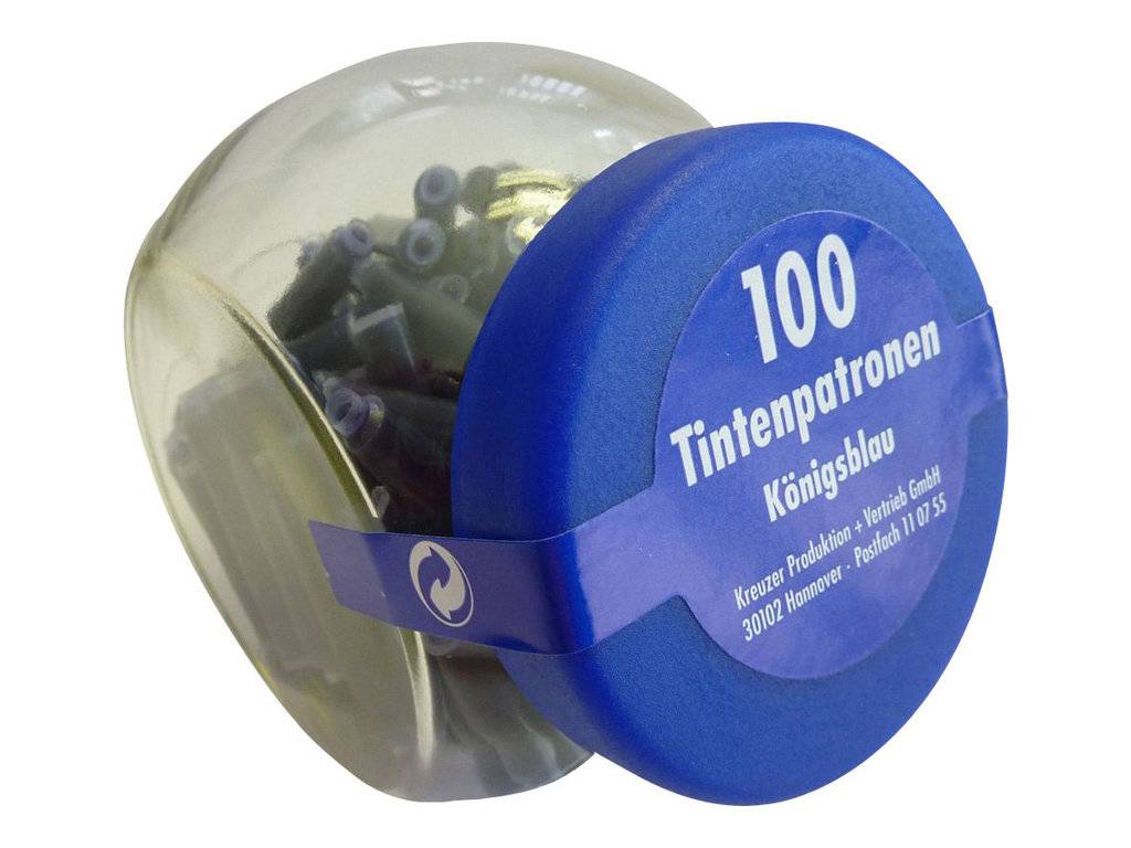 Pelikan - Tintenpatrone - nicht dauerhaft - Königsblau (Packung mit 100)-0