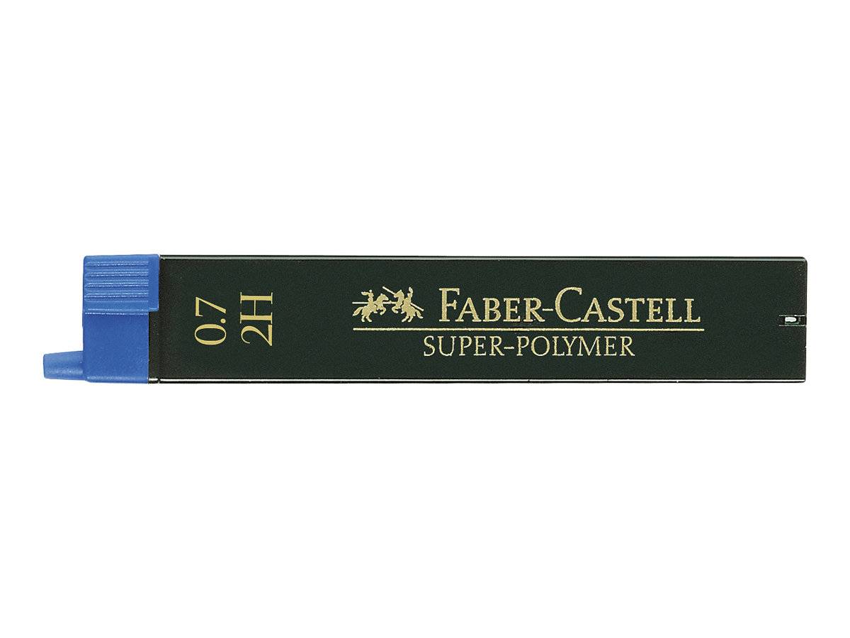 Faber-Castell Super-Polymer - Bleistiftmine - 2H - 0.7 mm (Packung mit 12)-0