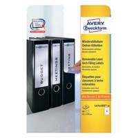 Avery Zweckform L4761 - Papier - entfernbarer Klebstoff - weiß - 61 x 192 mm 80 Etikett(en) (20 Bogen x 4)-2