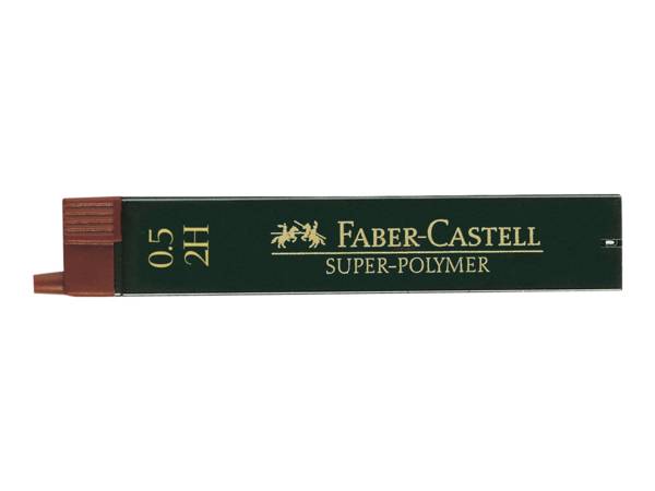 Faber-Castell Super-Polymer - Bleistiftmine - 2H - 0.5 mm (Packung mit 12)