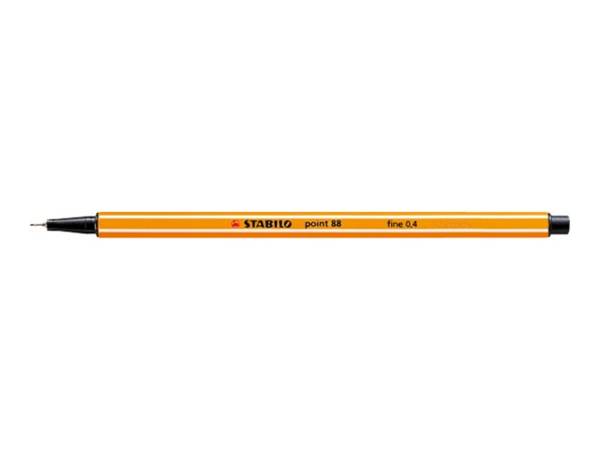 STABILO point 88 - Fineliner - gemischte Farben - 0.4 mm - fein (Packung mit 25)