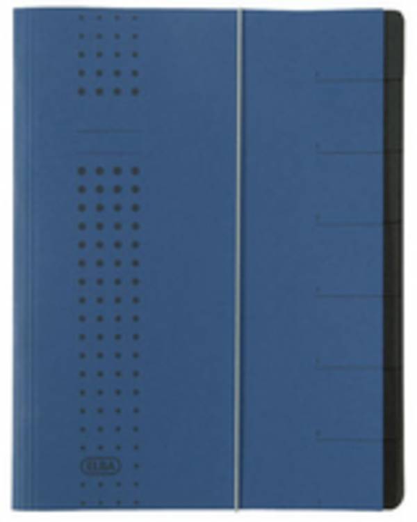 Elba Ordnungsmappe chic, Blau, Karton, A4, 450 g/m², 250 mm, 12 mm