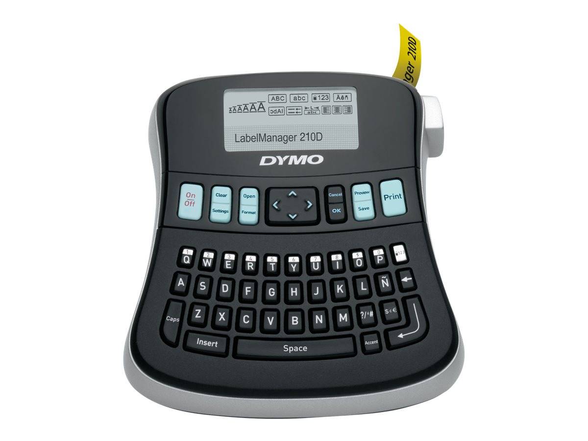DYMO LabelMANAGER 210D Kit - Beschriftungsgerät - s/w - Thermotransfer - Rolle (1,2 cm)-2