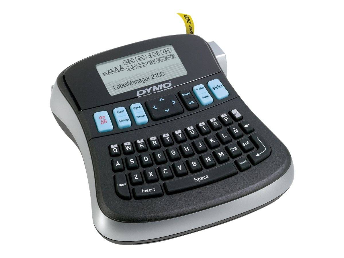 DYMO LabelMANAGER 210D Kit - Beschriftungsgerät - s/w - Thermotransfer - Rolle (1,2 cm)-3