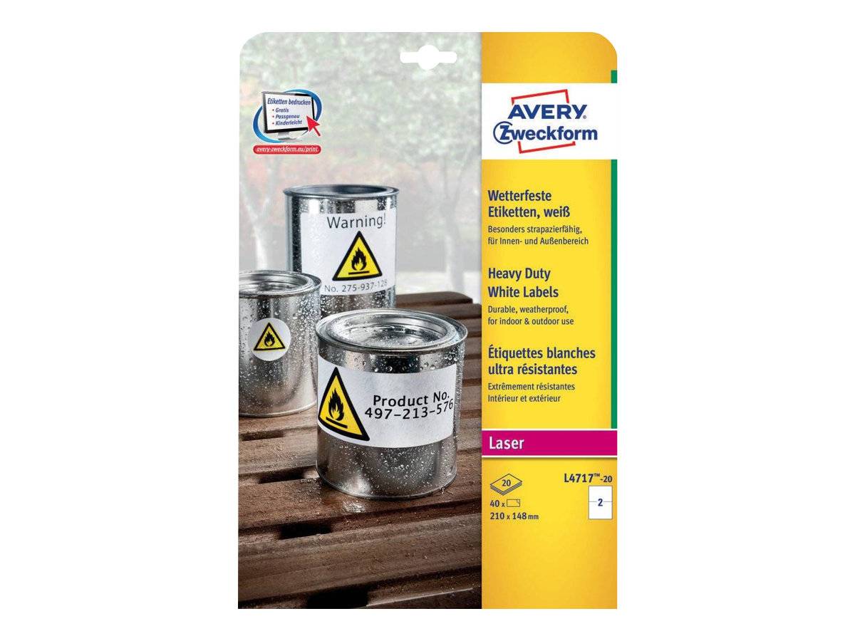 Avery Zweckform - Polyester, Polyethylenterephthalat (PET)-0