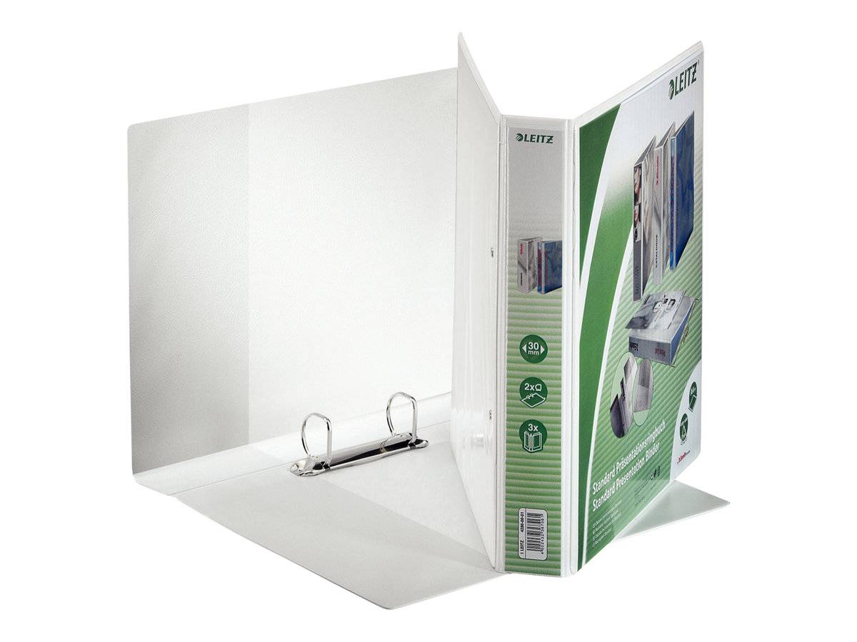 Leitz Präsentationsringbuch 42800001 A4 PP 2Ri 30mm ws-3