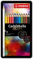 STABILO CarbOthello - Farbstift - kreidepastellfarben - gemischte Farben - 4.4 mm (Packung mit 12)-1