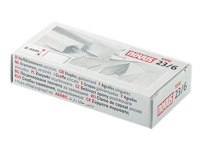 NOVUS DAHLE - Novus - Heftklammern - 23/6 - 6 mm - Packung mit 1000-1