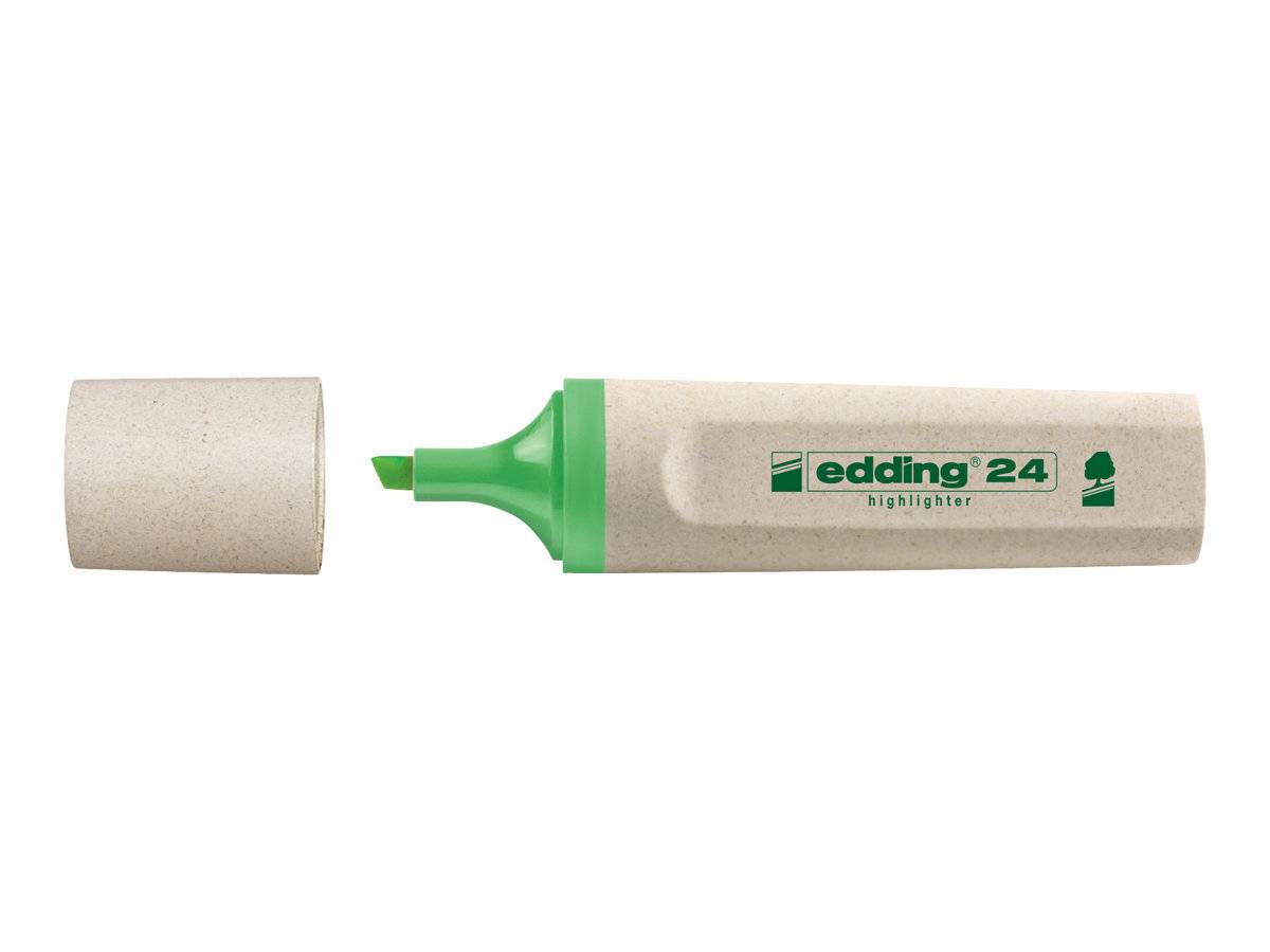 edding EcoLine 24 - Textmarker - Hellgrün - wasserbasierte Tinte-0