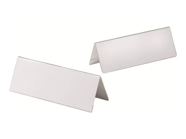 DURABLE - Schildhalterung - Desktop - für 122 x 150 mm, 61 x 150 mm - doppelseitig - durchsichtig (Packung mit 10)
