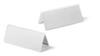 DURABLE - Schildhalterung - Desktop - für 122 x 150 mm, 61 x 150 mm - doppelseitig - durchsichtig (Packung mit 10)-2
