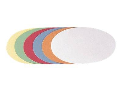 FRANKEN - Moderationskarte - Oval - 11 x 19 cm - weiß, Gelb, Rot, grün, orange, Hellblau (Packung mit 250)-0
