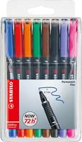 STABILO OHPen universal - Filzstift - permanent - gemischte Farben - 0.7 mm - fein - 8 Stücke (Packung mit 5)-1