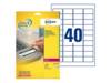 Avery-Zweckform 800 Abziehsichere Etiketten - 45,7x25,4 mm »L6145-20«